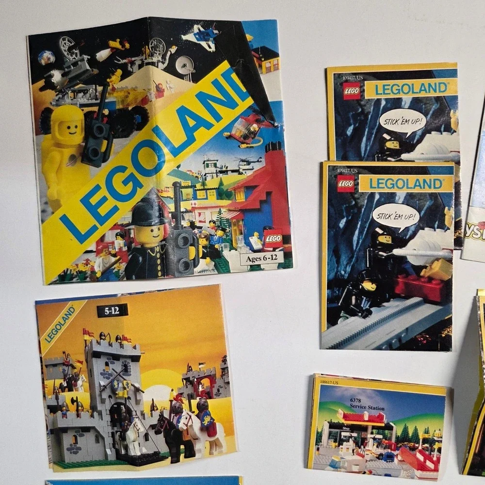 LEGO Vintage Catalog Lot Kids Multicolor Legoland Castle Space Technic 80s 90s